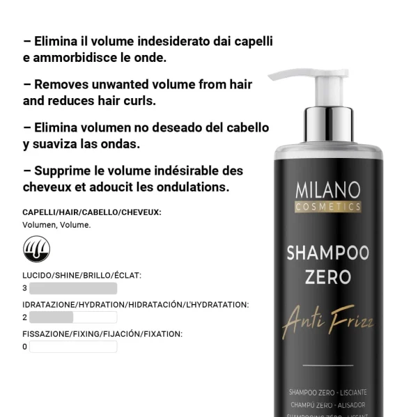Shampoo Zero Anti Frizz 250ml - immagine 4